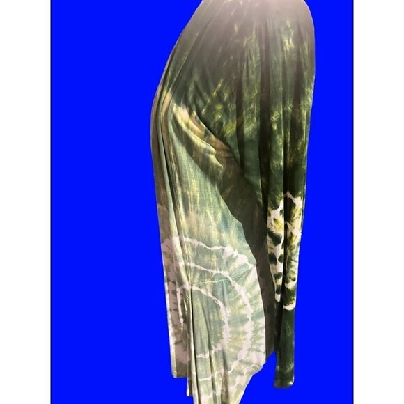 nwt green tie dye cardigan one size fits all - Picture 7 of 9